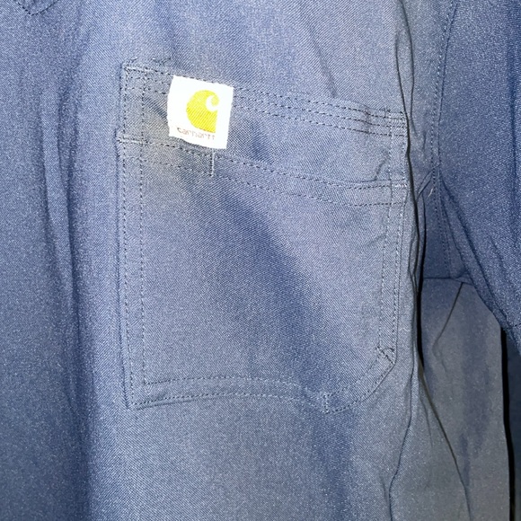 Carhartt Women's Modern Fit Tuck-In Top/Slim Leg Pant size SM/MD blue scrubs - Picture 5 of 12